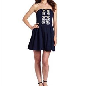 Lilly Pulitzer Navy dress with nautical detailing